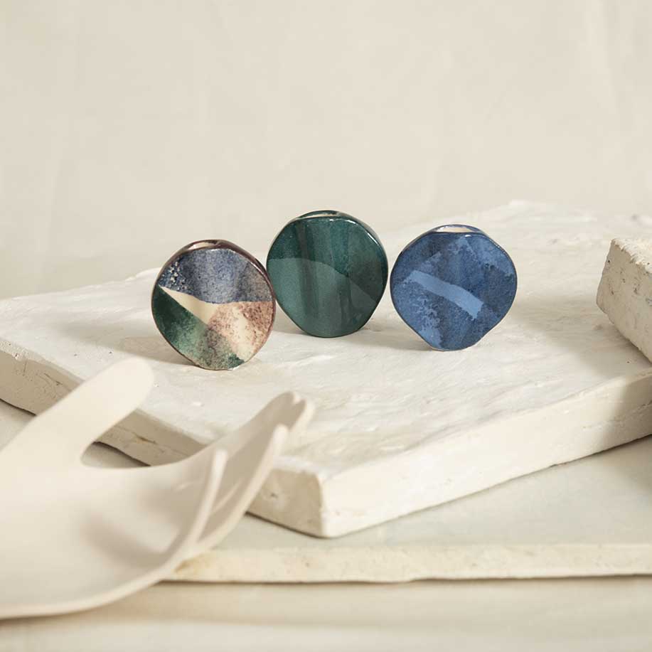 Mini Vase Ovni - Tricolore