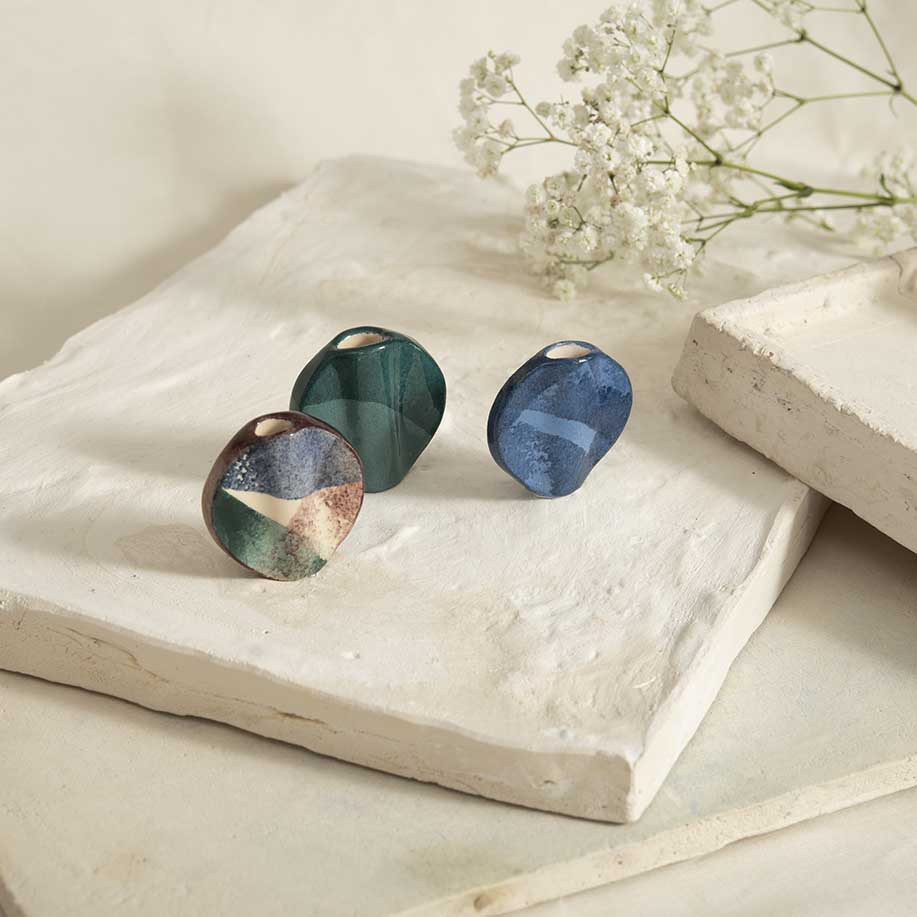 Mini Vase Ovni - Tricolore