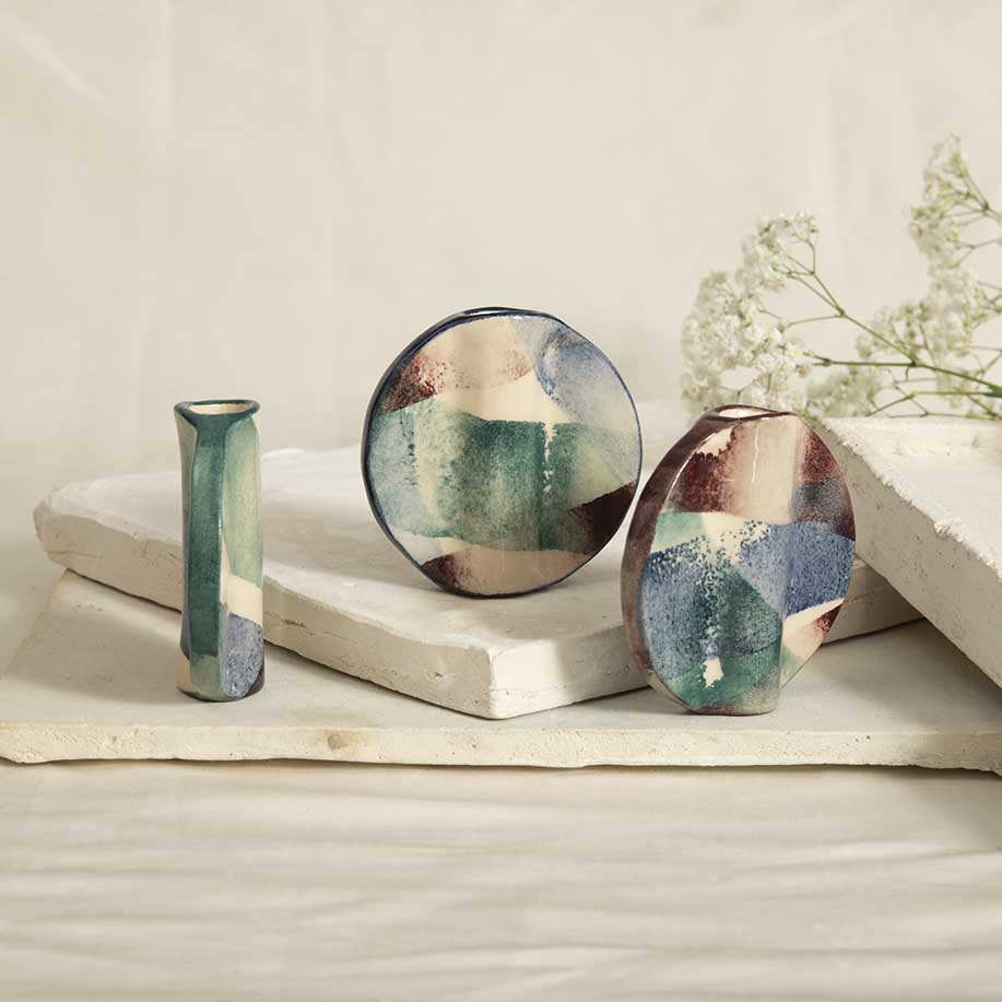 Petit vase Ovni - Tricolore