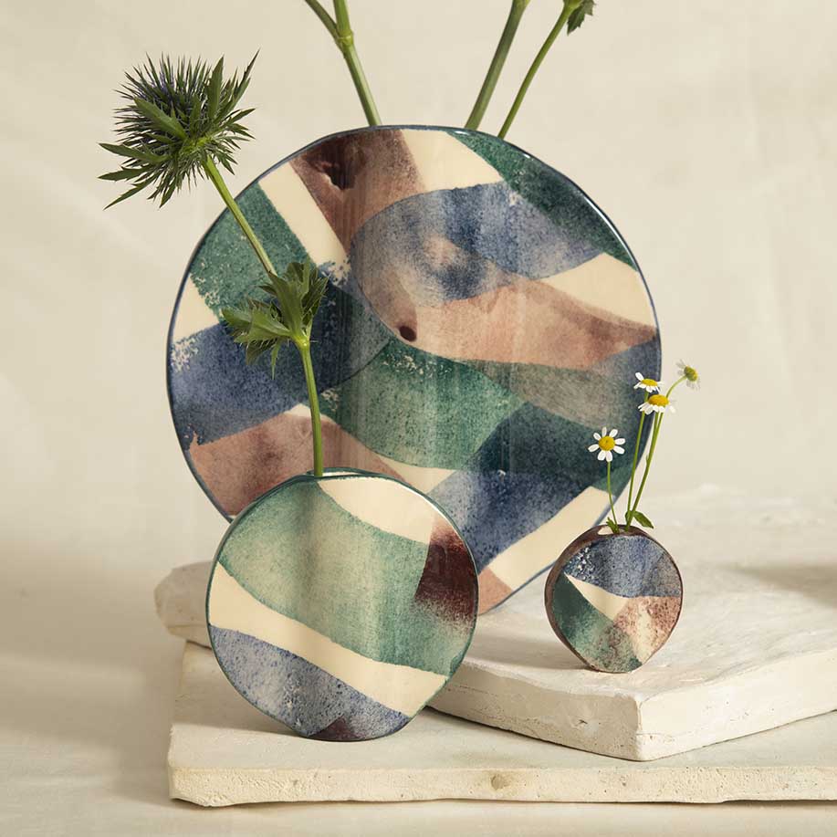 Mini Vase Ovni - Tricolore