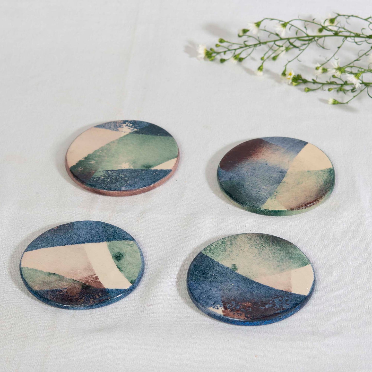 Dessous de verre (paire) - Entrelacs
