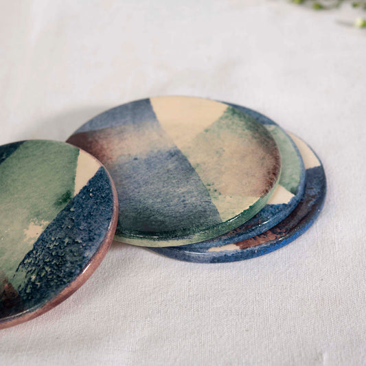 Dessous de verre (paire) - Entrelacs