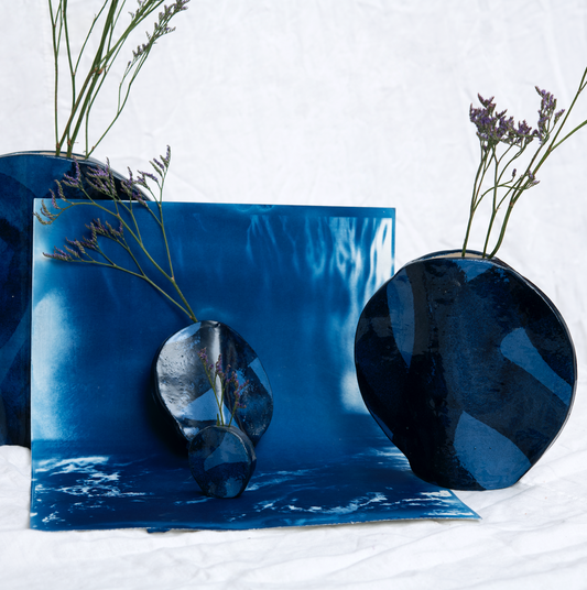 Grand Vase Ovni - Bleu